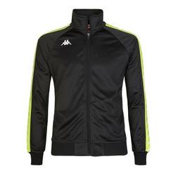 KAPPA FELPA CON ZIP 222 BANDA ANNISTON SLIM 301EFU0 NERO BAN