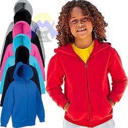 Felpa con Zip e Cappuccio BAMBINI Fruit of The Loom UNISEX C