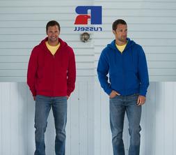 RUSSELL EUROPE FELPA CON ZIP E CAPPUCCIO misto COTONE PETTIN