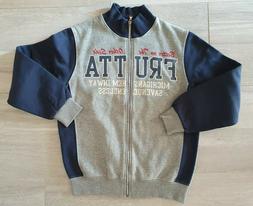 FRUTTA FELPA CON ZIP IN COTONE FELPATO TG 11-12 ANNI