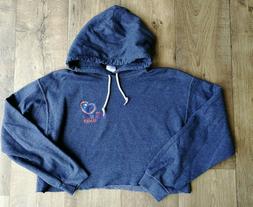 Felpa corta con cappuccio donna oversize Usa brand taglia M