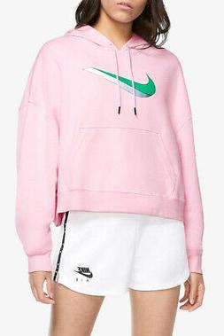 Nike Sportswear Felpa Corta Con Cappuccio Over Icon Clash CU