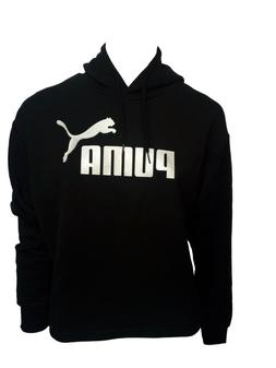 Puma Felpa corta Donna con Cappuccio tg S in Cotone garzato 