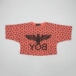 FELPA CORTA LOGO NERO  "BOY LONDON" GFBL181110J 