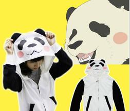 FELPA COSPLAY CAPPUCCIO ZIP PANDA  HOODIE ORSO TEDDY BEAR TE
