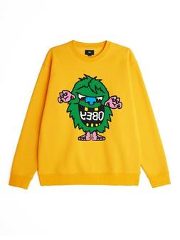 Felpa Obey Creech FW19 colore GOLD nuovissima collezione