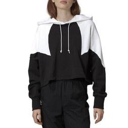 Adidas FELPA CROPPED LARGE LOGO W GD2404 Bianco/Nero mod. GD