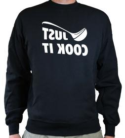 FELPA CUCINARE CUCINA JUST COOK IT DIVERTENTE MAGLIA DA UOMO
