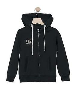 Felpa da bambina con cappuccio e zip Strass - 946
