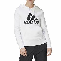Adidas Felpa da Donna con Cappuccio Badge of Sport Bianca Co
