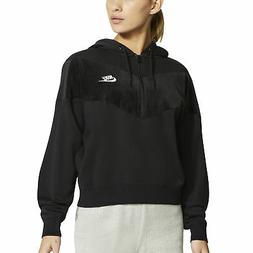 Nike Felpa da Donna con Cappuccio Heritage Nera Taglia M Cod