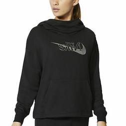 Nike Felpa da Donna con Cappuccio Icon Clash Nera Codice CU6