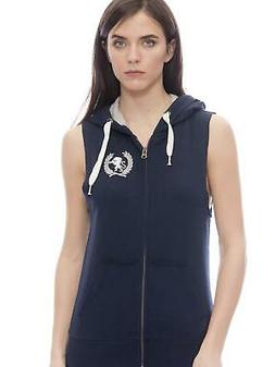 Felpa da donna smanicata con cappuccio e zip Knock Out - 523