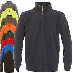 Felpa Da Lavoro Uomo Maglia In Micro Pile Con Mezza Zip Coll