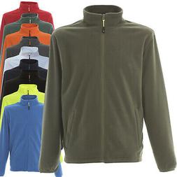 Felpa Da Lavoro Uomo Maglia Micro Pile Con Zip Intera Collo 