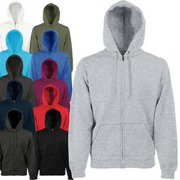 Felpa Da Lavoro Uomo Maglia Tuta Felpata con Cappuccio e Zip