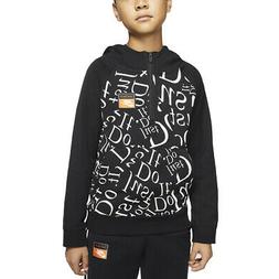 Nike Felpa da Ragazzo con Cappuccio e 1/2 Zip Just Do It Ner