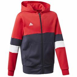 Adidas Felpa da Ragazzo con Cappuccio Full Zip Linear Colorb