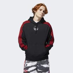 Felpa da uomo cappuccio felpata adidas HOODIE 3-STRIPES CIRC