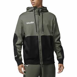 Nike Felpa da Uomo con Cappuccio e Full Zip Air Verde Taglia