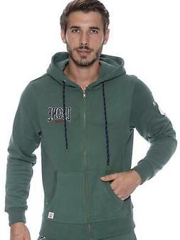 felpa da uomo con cappuccio e zip