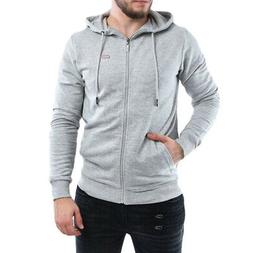 Fila Felpa da Uomo con Cappuccio Full Zip Mick Grigia Taglia