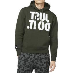 Nike Felpa da Uomo con Cappuccio Just Do It Verde Codice BV5