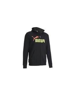 Felpa da Uomo Puma ESS Fz Hoodie Cappuccio Cotone Nera  5837