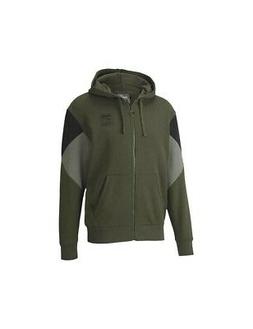 Felpa da Uomo Puma Rebel Cappuccio Full Zip Lifestyle  Verde