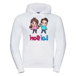 Felpa dei me cappuccio contro bambino te e bambina di Lui e 