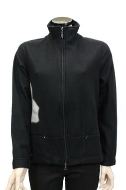 Felpa di pile da donna nera manica lunga full zip Insport ca