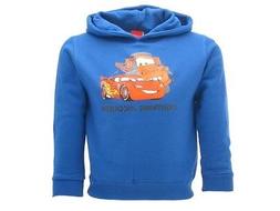FELPA DISNEY CARS BAMBINO BLUE ROYAL MAGLIA ORIGINALE NUOVO