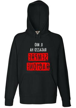 Felpa divertente simpatica FIDANZATA- MIA RAGAZZO HA SEMPRE 