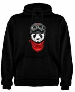 Felpa Divertenti Orso Panda Aviatore Animal Moda Funny Diver