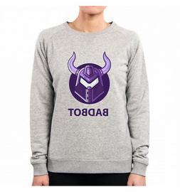 FELPA DONNA BADBOT ROBOT ANIME CARTOON GEEK BK0017A PACDESIG