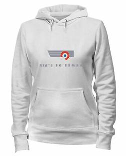 Felpa Donna Cappuccio Bianca TM0369 Armee de L Air Francaise