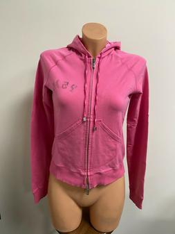 FELPA DONNA PINKO COLORE ROSA CON CERNIERA