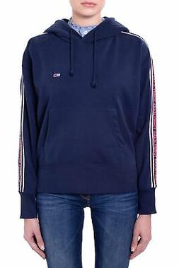 TOMMY JEANS - Felpa donna con cappuccio e nastro