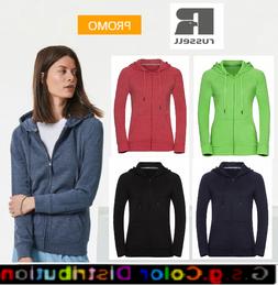 Felpa donna con cappuccio e zip HD French Terry