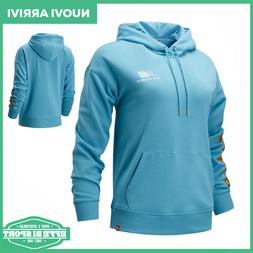 Felpa donna con cappuccio New Balance maglia sportiva manica