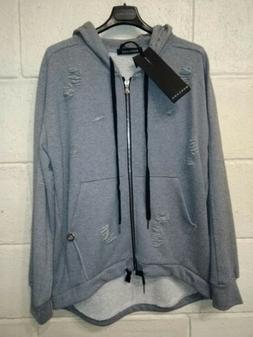 Felpa Donna Con Zip, Cappuccio, Tasche Laterali, Marca Manga
