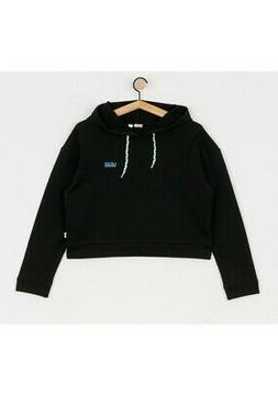 FELPA VANS DONNA CORTA V FT VANS BLACK/ENAML BLU SCURO