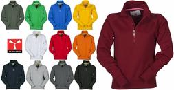 FELPA DONNA Cotone mezza zip corta trekking lavoro sport  Pa