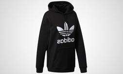 Felpa donna garzata cappuccio Adidas Original Hoodie Trefoil