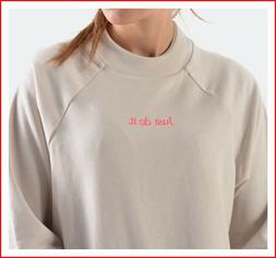 Felpa donna Nike girocollo Just Do It maglia ragazza manica 