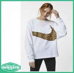 Felpa Nike donna girocollo oversize maglia sportwear stampa 