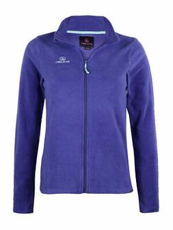felpa donna in pile con zip intera