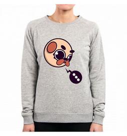 FELPA DONNA MURALES GRAFFITI STREETWEAR DOODLE ART URBAN DOG