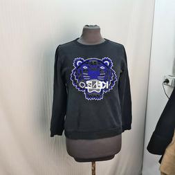 FELPA DONNA KENZO NERO,TAGLIA 12 ANNI,CM 49 LUNGHEZZA,CM 39 
