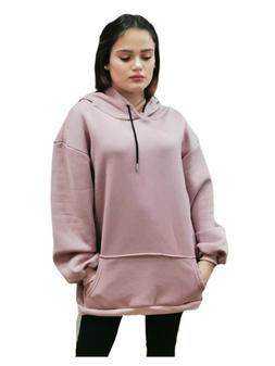 Felpa donna over size con cappuccio vari colori taglia unica